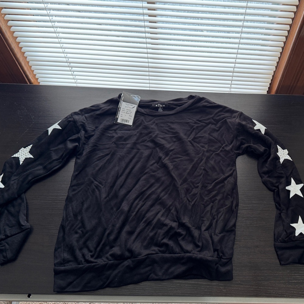 Flowers by Zoe Black Star Sweatshirt